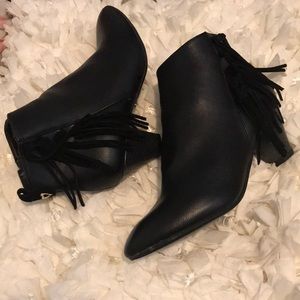 Black ankle booties